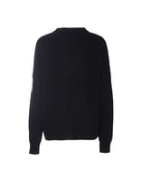 LaDoubleJ Crew Boy Sweater Solid Black PUL0061KNI027BLA0001