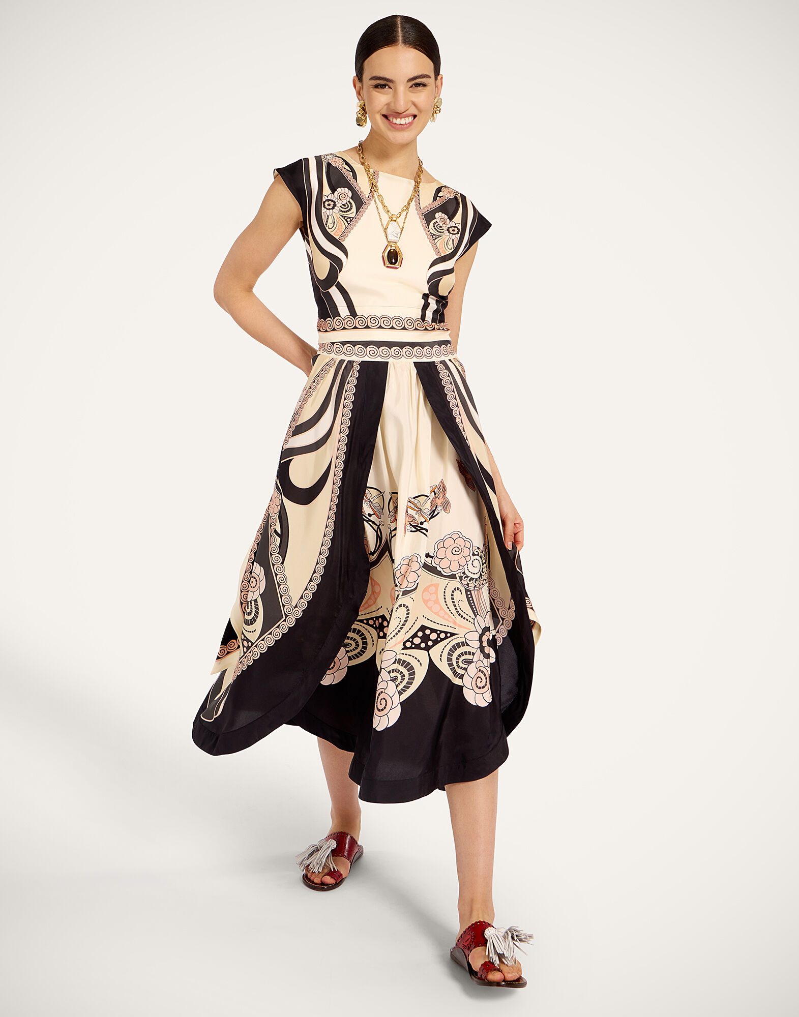 La DoubleJ Petal Skirt Ambrosia Plac&eacute;e Pale Pink SKI0187SIL009AMB03PI02