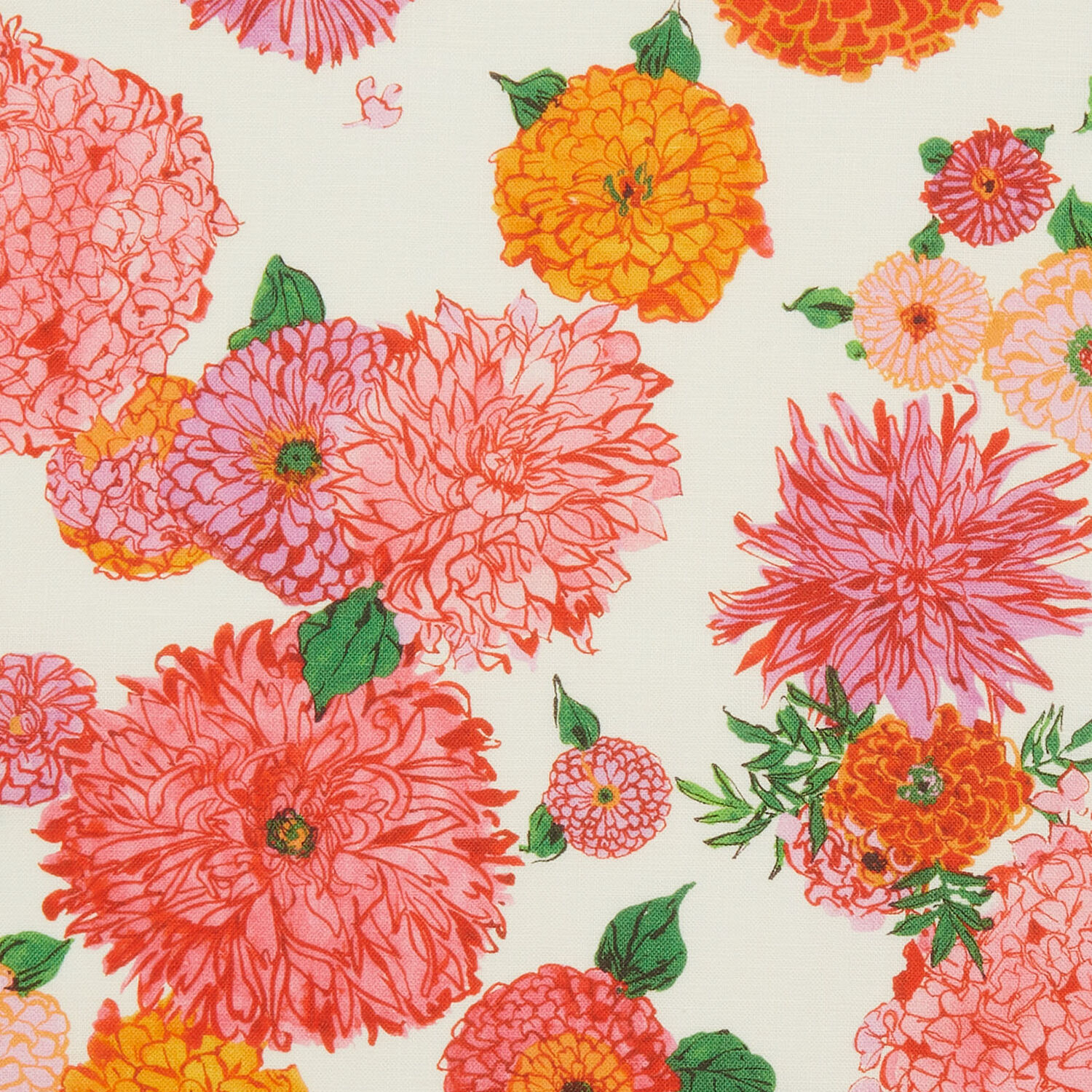 La Doublej Dinner Napkins Set Of 2 In Bright Blooms Small