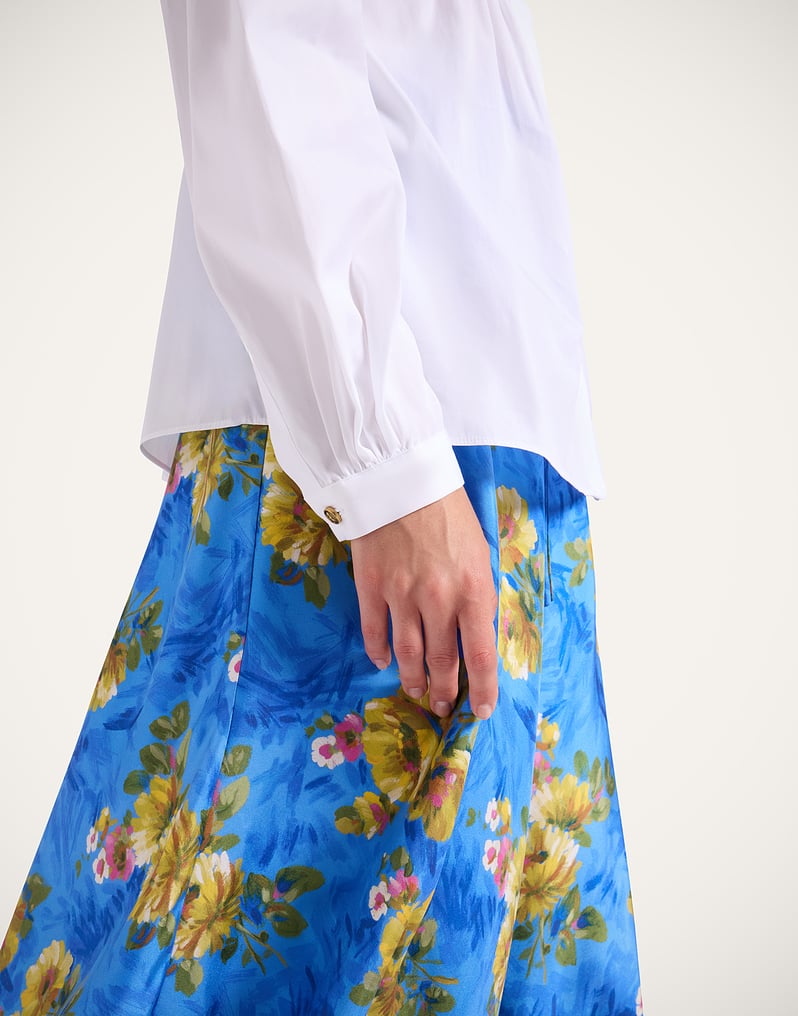 La DoubleJ Drawstring Skirt La DoubleJ Drawstring Skirt Riptide Light Blue SKI0098SIL001RIP01BU01
