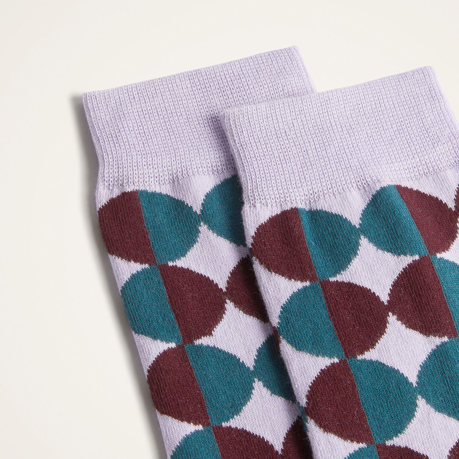  La Doublej Small Accessories Women - All Time Socks Sfere Lilac One Size 80% Cotton 18% Polyamide 2% Elastan 