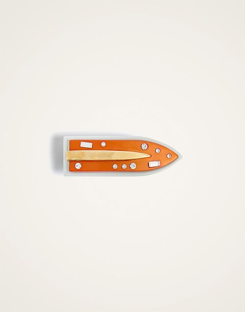 La DoubleJ Jazzy Salon Clip La DoubleJ Jazzy Salon Clip Solid Orange CLI0001POL008SOLIDOR02