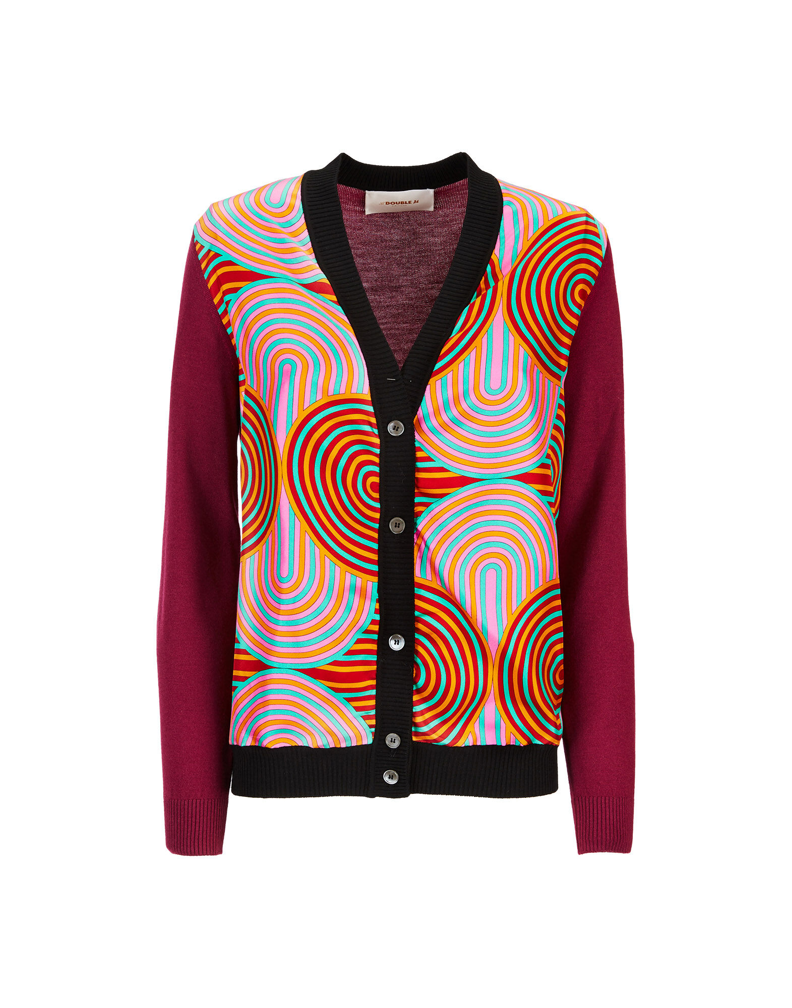 LaDoubleJ Gemini Cardigan Slinky Rosso PUL0005KNI005SLI0002