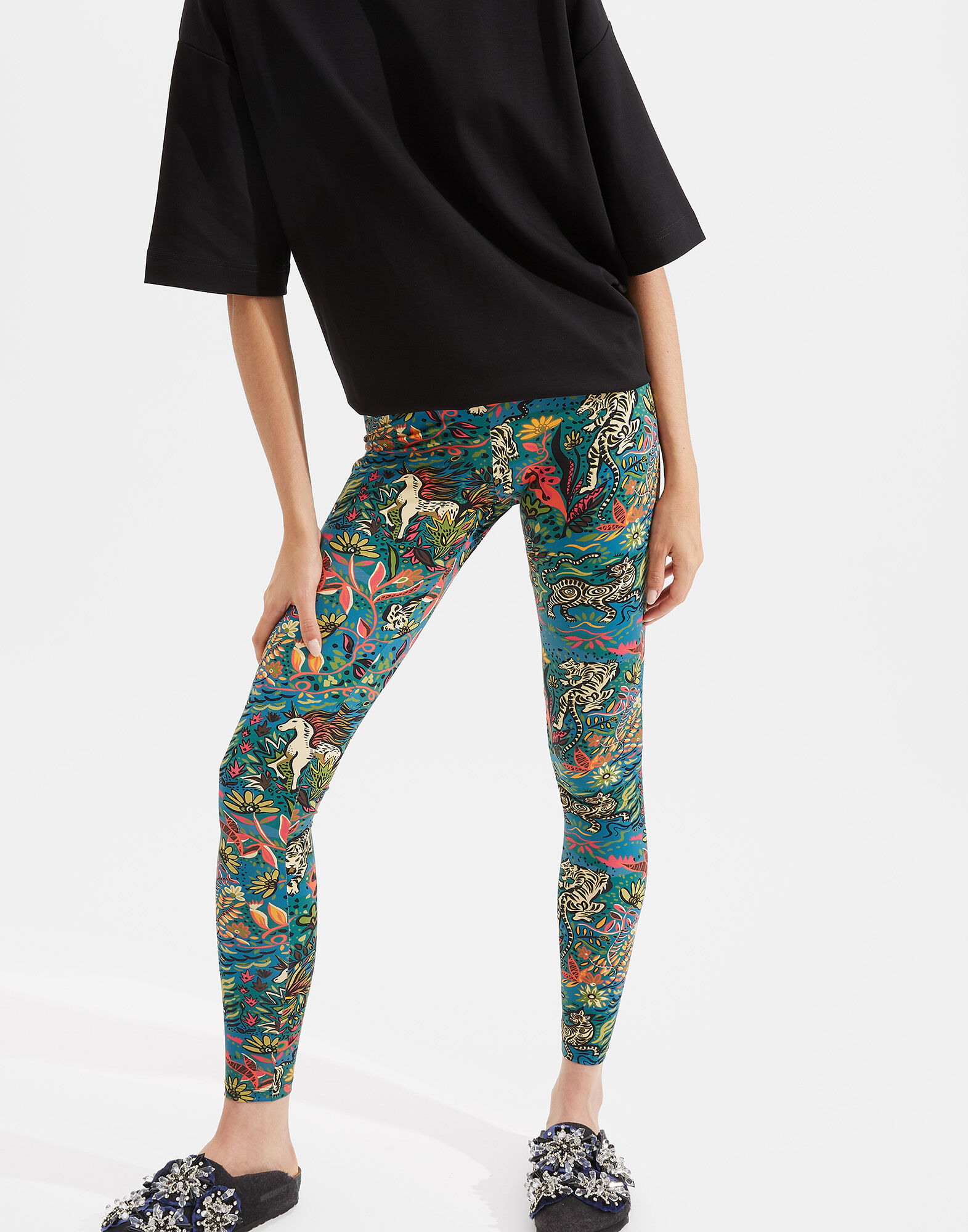 La DoubleJ Leggings Giungla TRO0013JER005GIU0001