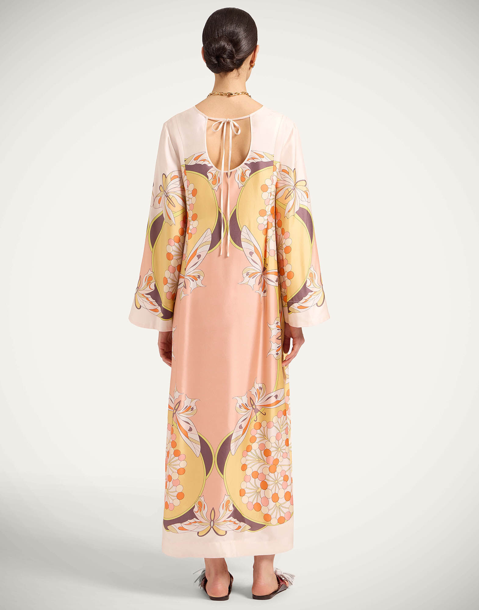 La DoubleJ Twin Flame Dress Florette Plac&eacute;e Pale Pink DRE1022SIL029FLO08PI02