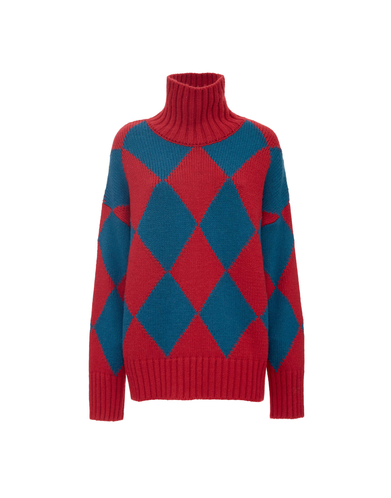 Red argyle sweater on sale