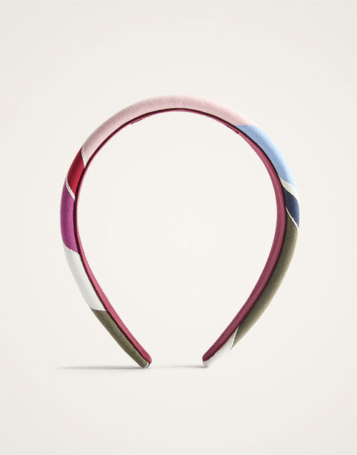 La DoubleJ Flat Headband Stripes Multicolor Pink HEB0023COT078CLB22PI01