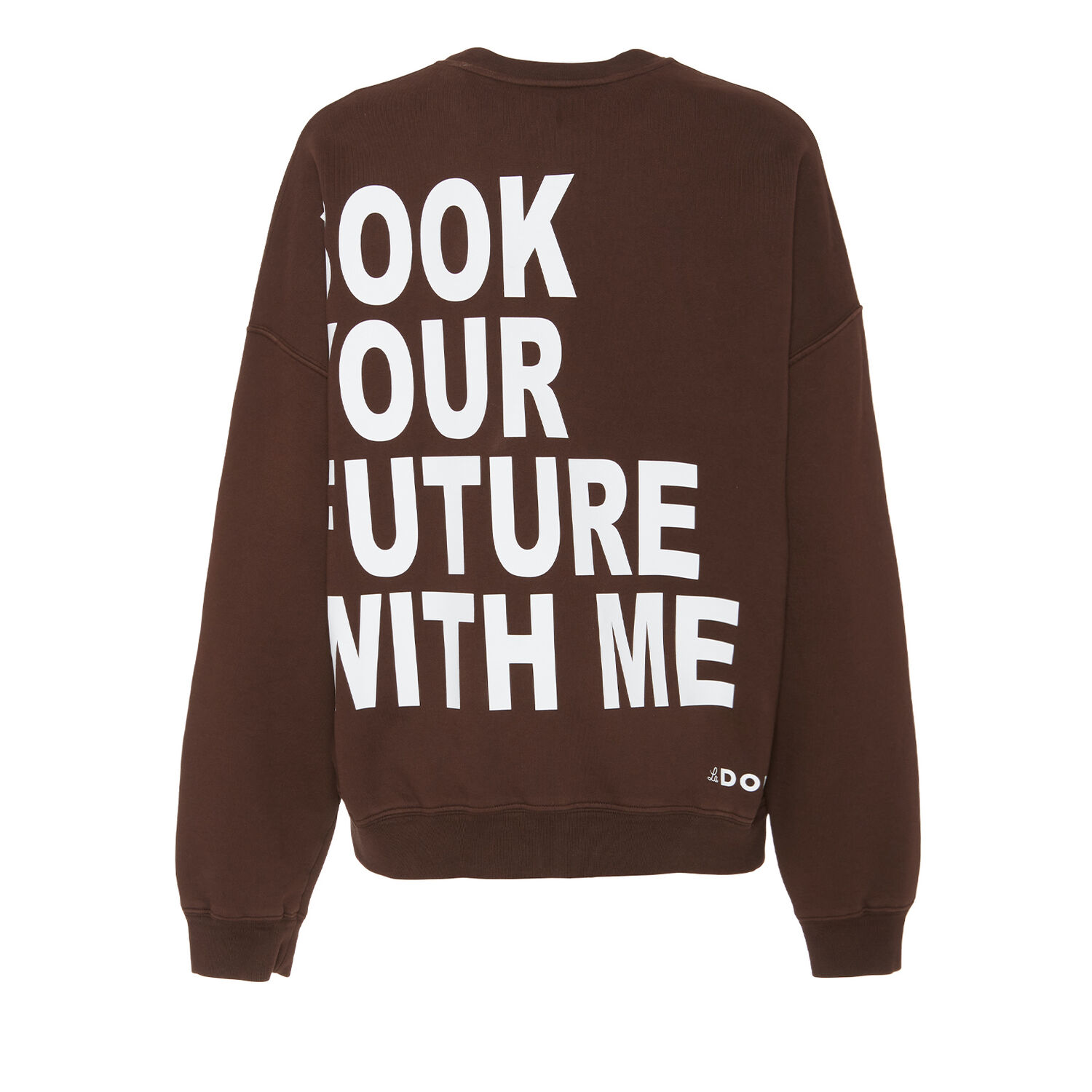 La Doublej Off Court Sweatshirt In Solid Brown