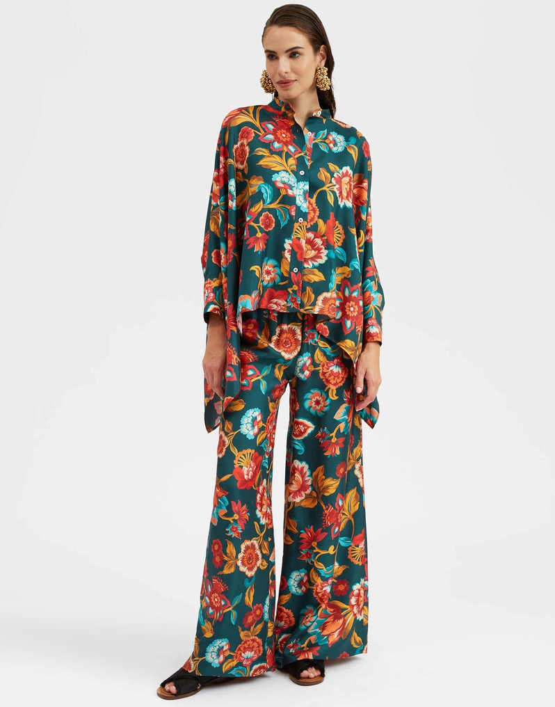 La DoubleJ Palazzo Pants La DoubleJ Palazzo Pants Hottie Emerald TRO0003SIL001HOT01GR04