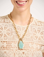 La DoubleJ Portal Necklace La DoubleJ Portal Necklace 24K Gold Plate & Amazonite NEC0021BRA003AMZ01YE05