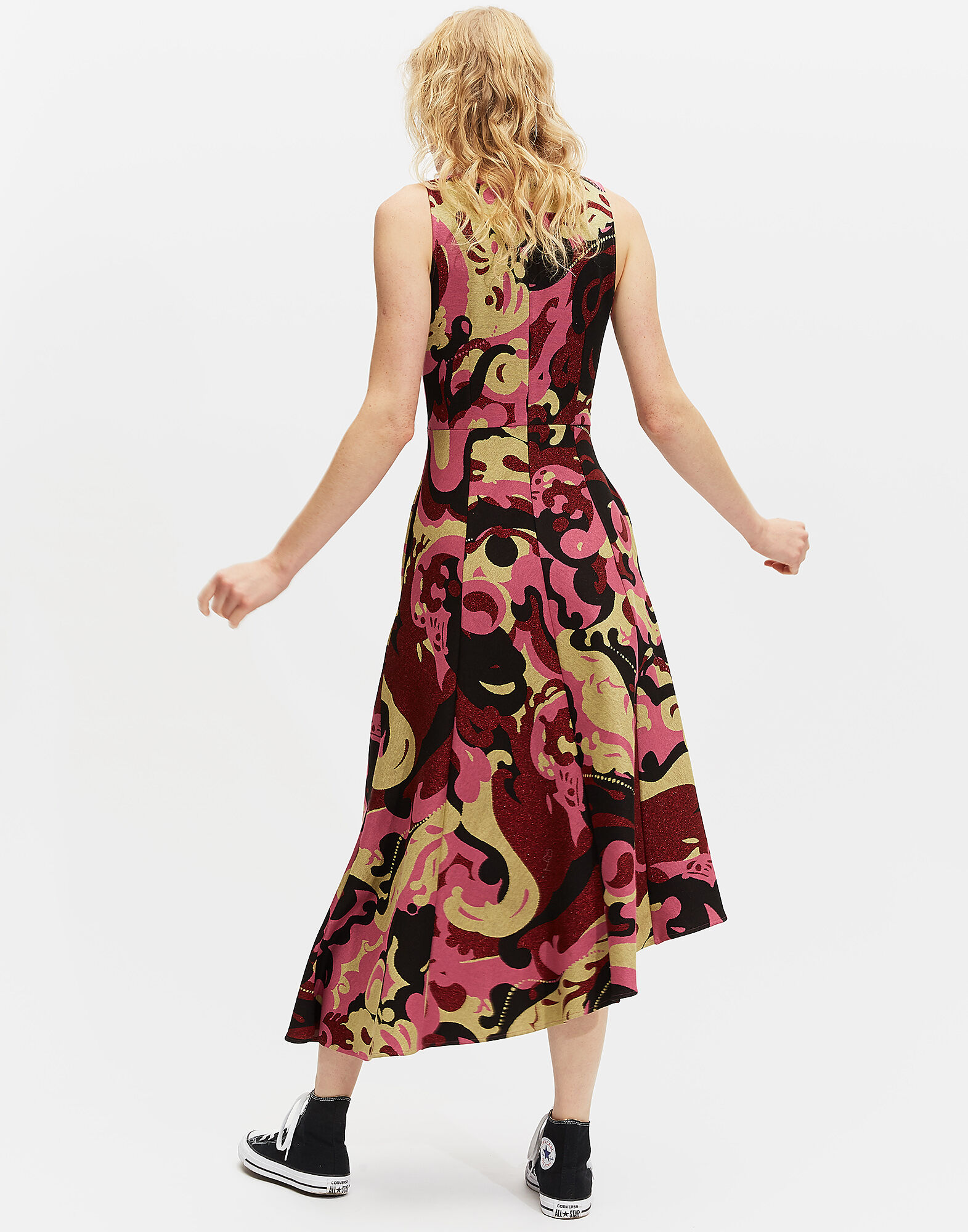 LaDoubleJ Sleeveless Pina Dress Meraviglia Rosso DRE0079JAC017MER0004