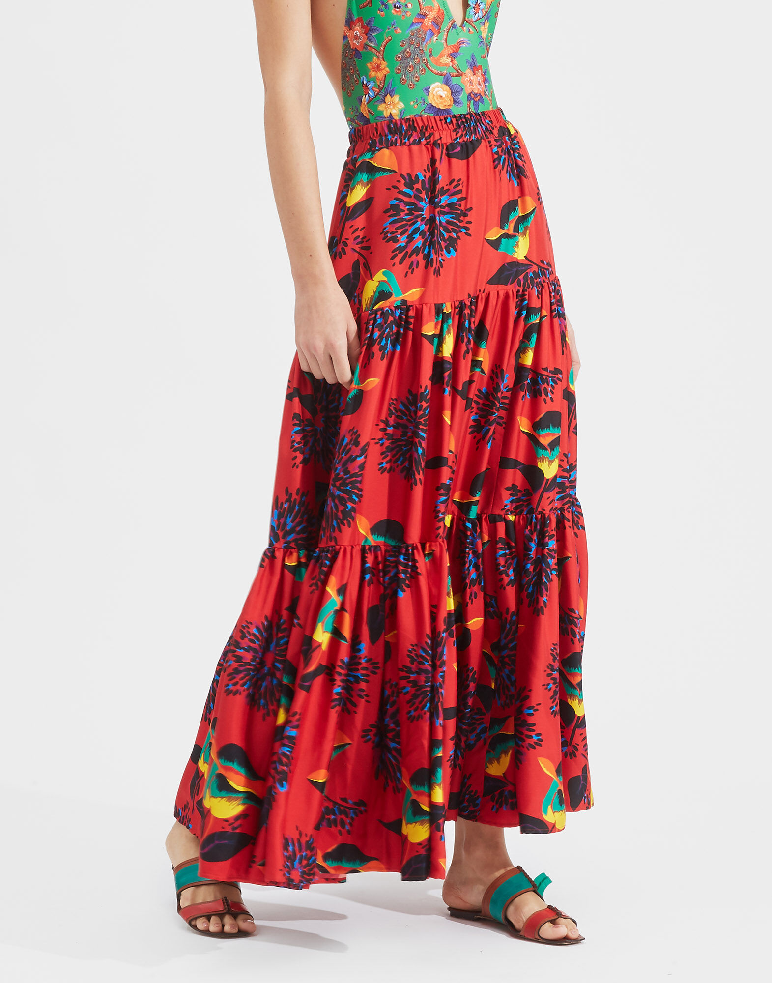 LaDoubleJ Big Skirt Parrot SKI0001SIL001PAR0001