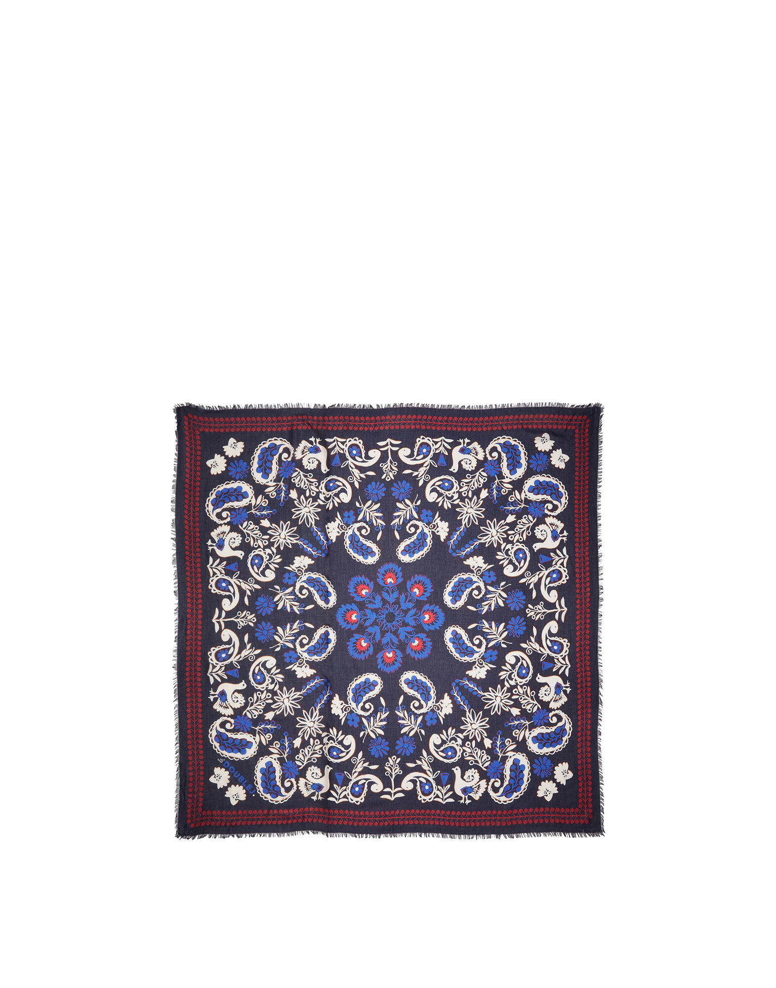 La DoubleJ Forest Scarf (120X120) Forest Bandana SCA0034MOC002FOR0003