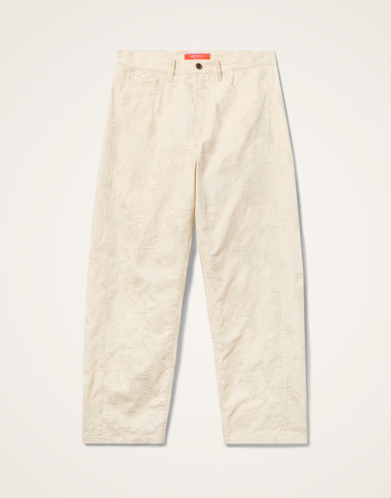 La DoubleJ Fancy Pants Solid Ecru TRO0196COT086SOLIDBR05