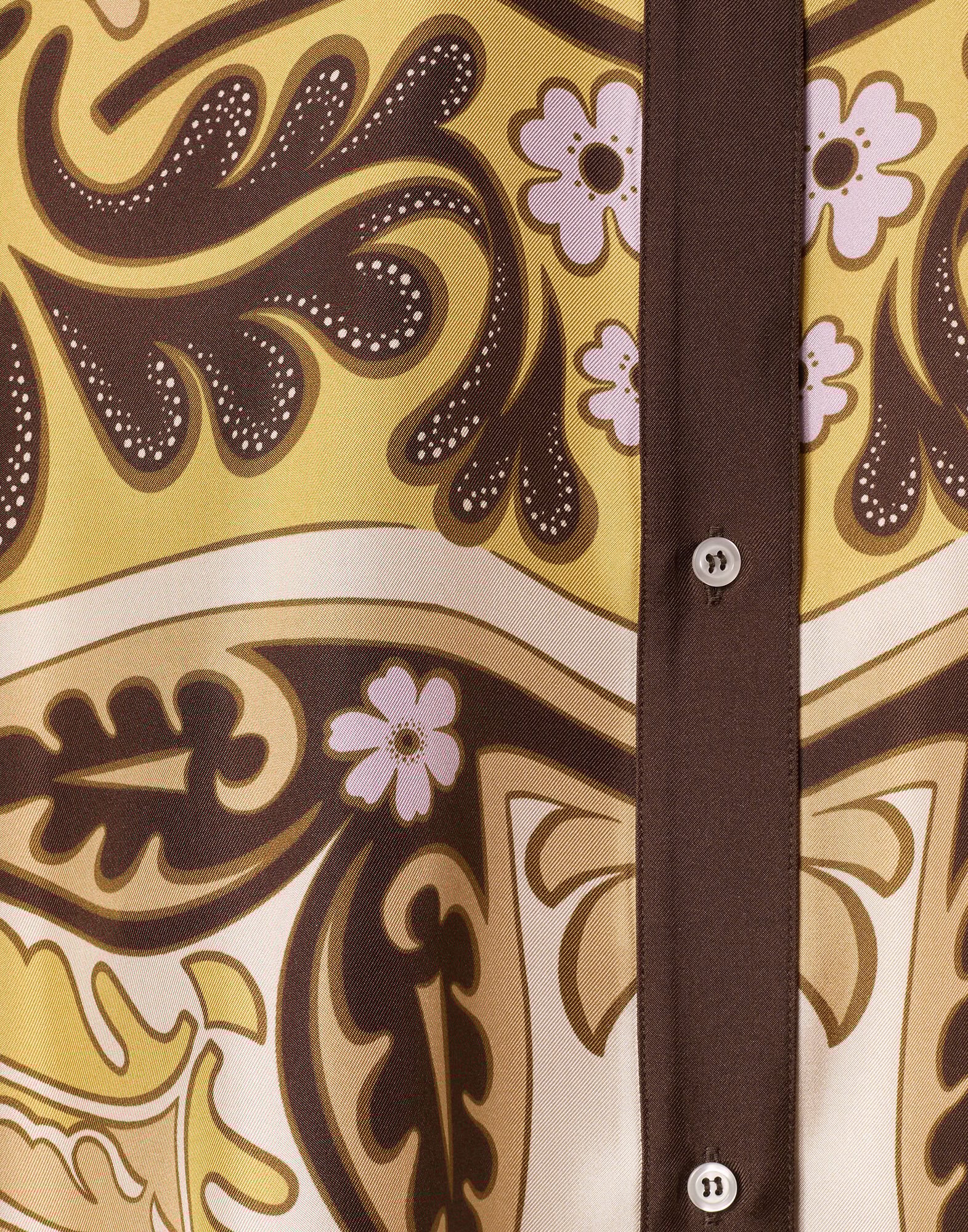 La DoubleJ Foulard Shirt Spells Plac&eacute;e Yellow SHI0059SIL006SPE01YE02