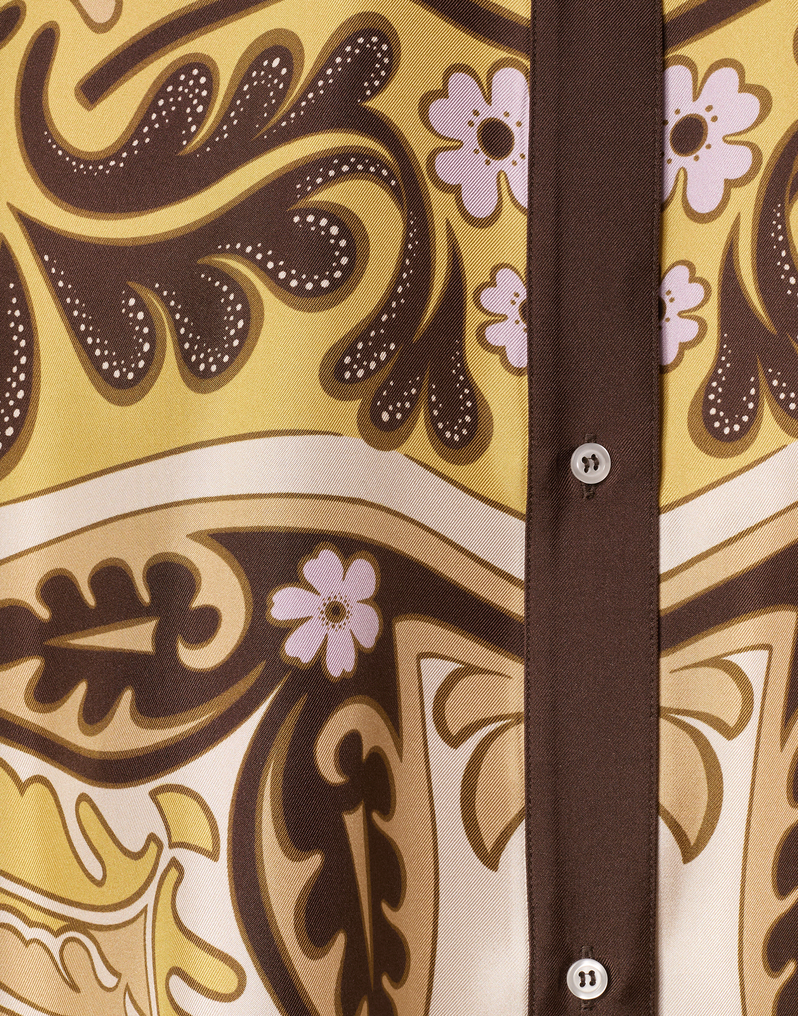 La DoubleJ Foulard Shirt La DoubleJ Foulard Shirt Spells Placée Yellow SHI0059SIL006SPE01YE02