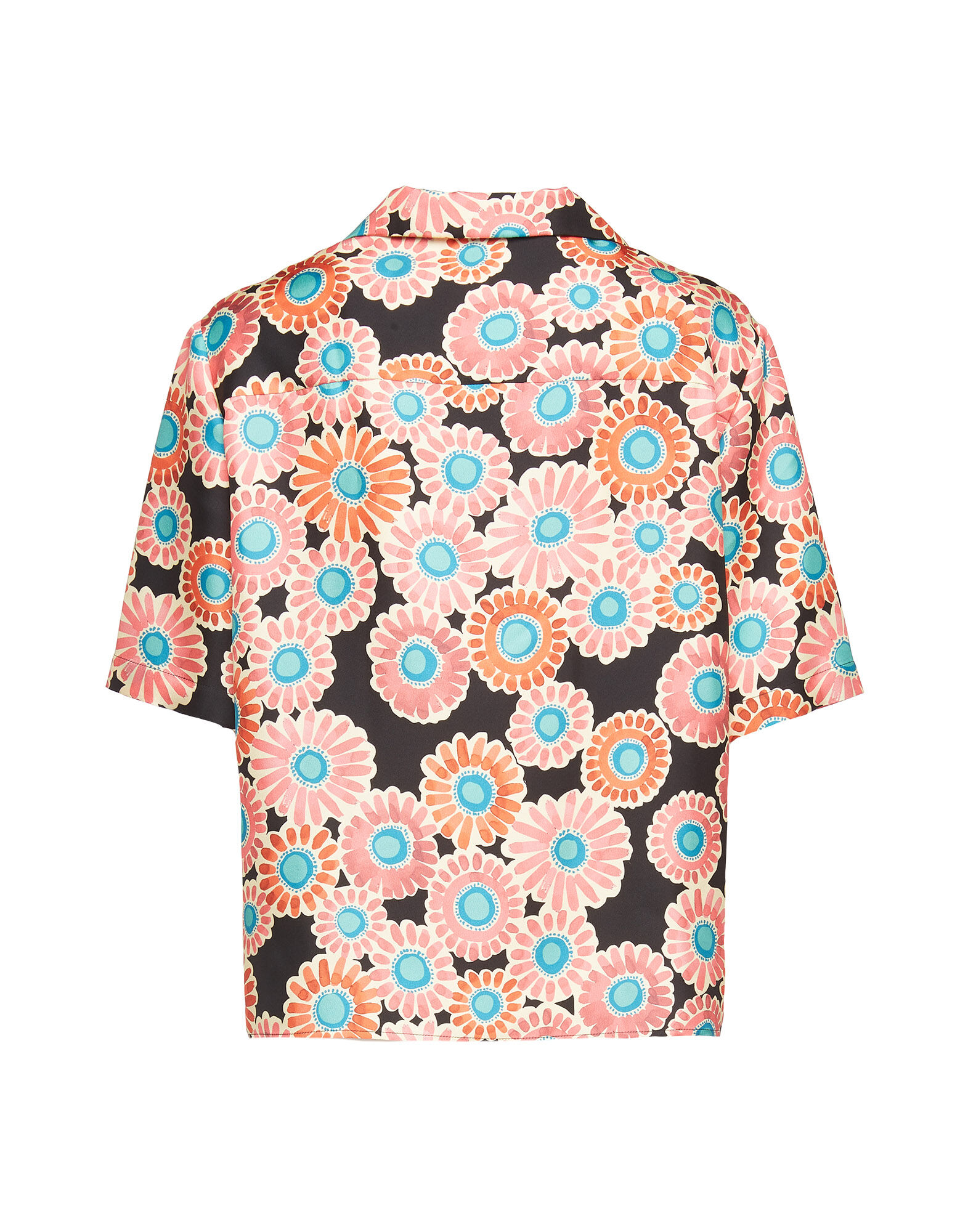 La DoubleJ Boxy Shirt Crazy Daisy Black SHI0064SIL001DAY0002