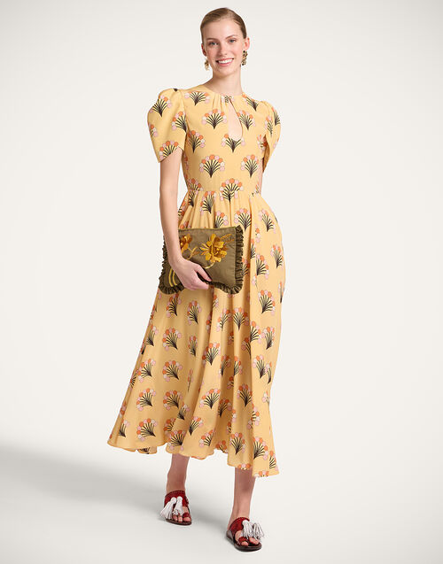 La DoubleJ Petal Dress Florette Yellow DRE1032CRE001FLO05YE02