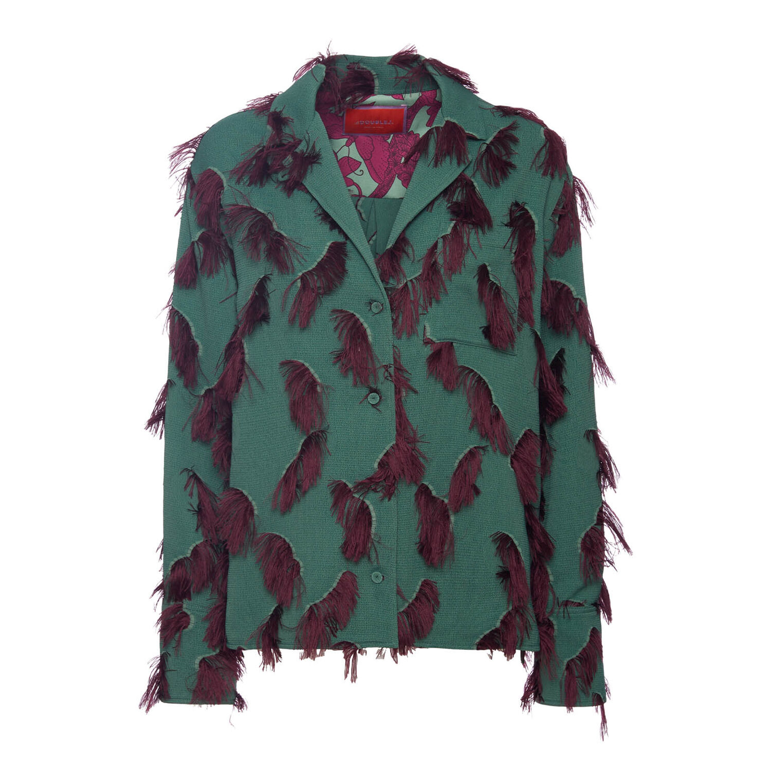 Shop La Doublej Milano Jacket In Hotspot Emerald