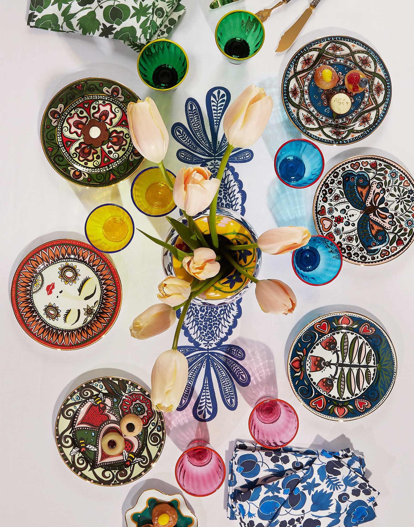 La DoubleJ Dessert Plates Set Of 6 Laduree Mix DIS0040CER001LAD0007
