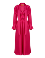 La DoubleJ Baby Dress Pink DRE0635RAS008SOLIDPI04
