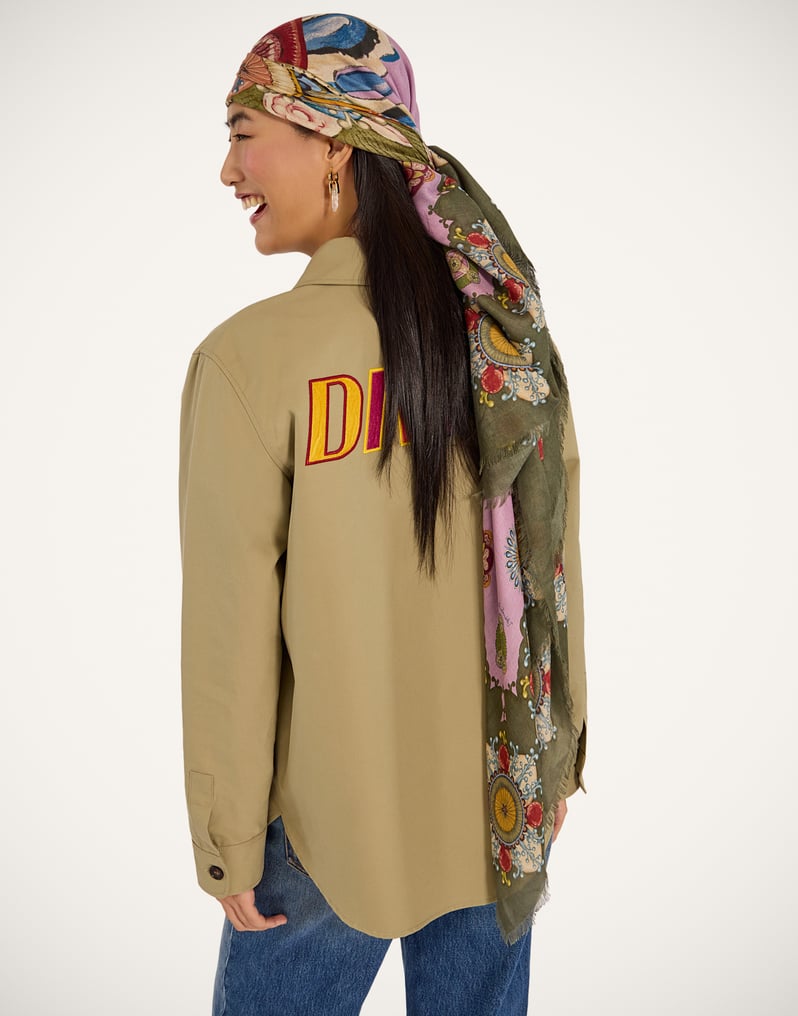 La DoubleJ Foulard 140 La DoubleJ Foulard 140 Nucleus Placée Dusty Pink SCA0060MOS001NUC06PI10