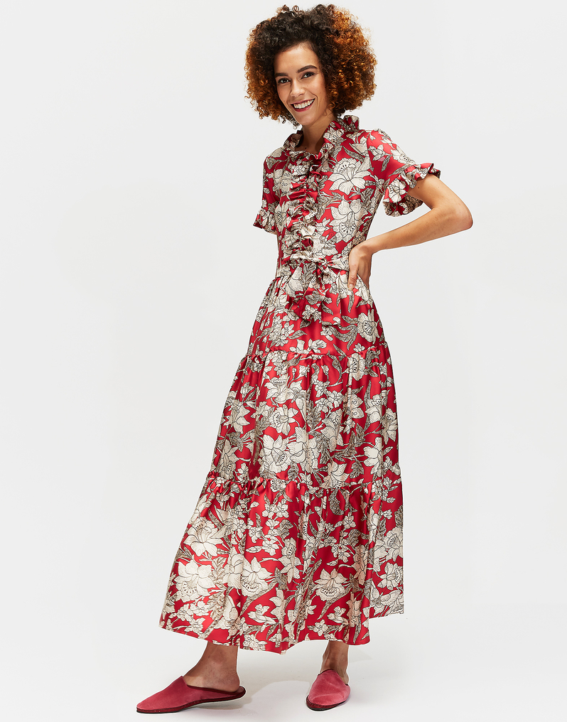 LaDoubleJ Long and Sassy Dress LaDoubleJ Long and Sassy Dress Lilium DRE0017SIL001LIL0001