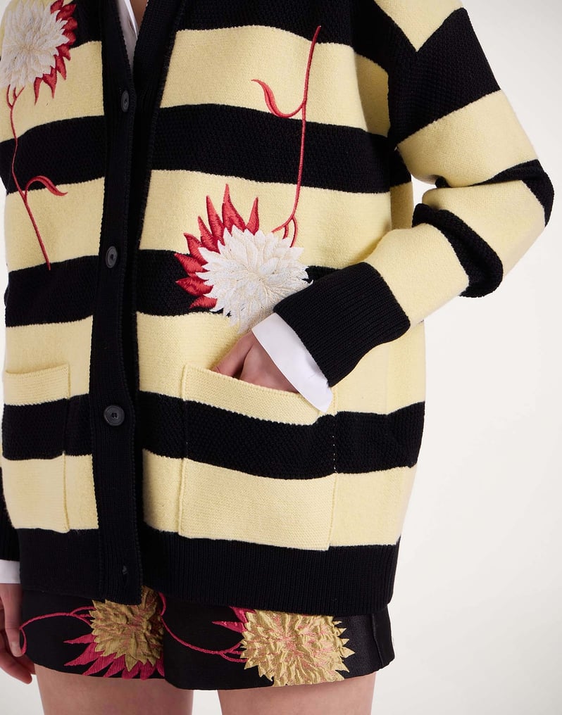 La DoubleJ Derby Cardigan La DoubleJ Derby Cardigan Derby Black & Yellow PUL0242KNI146VA331BL04