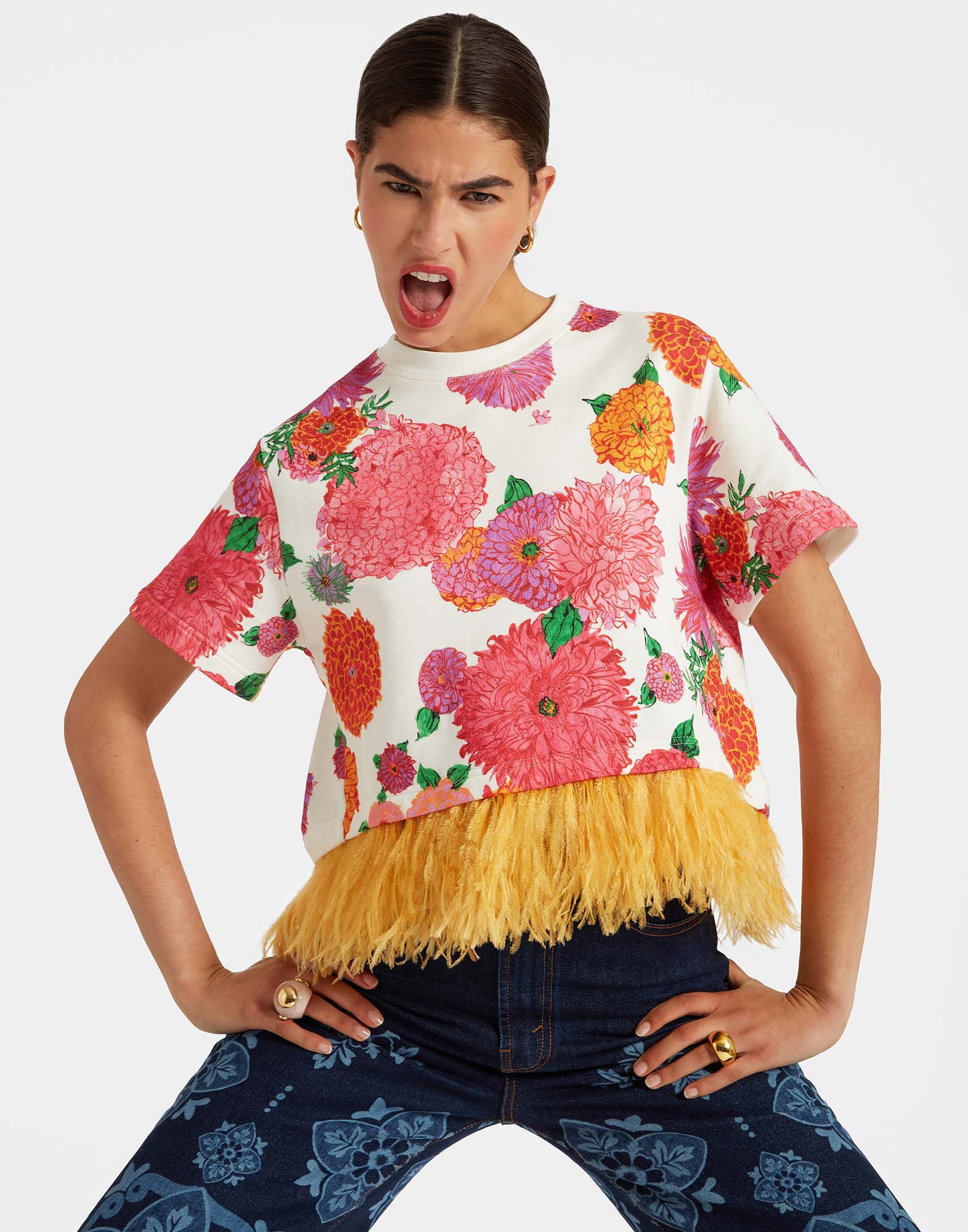 La DoubleJ La Scala Tee Gin White TSH0026JER031GYN01WH01