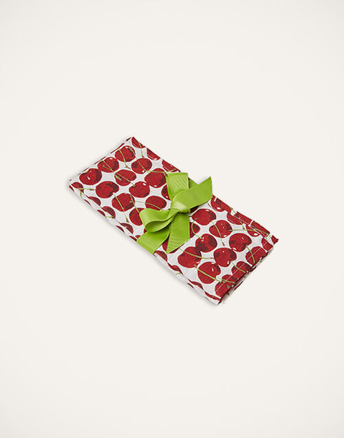 La DoubleJ Large Napkins Set Of 2 Cherries Avorio NAP0006LIN001CHY0005