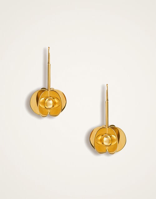 La DoubleJ Aura Earrings La DoubleJ Aura Earrings 24k Gold Plate EAR0050BRA003SOLIDYE05