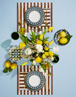 La DoubleJ Large Tablecloth La DoubleJ Large Tablecloth Rainbow Sky TBC0003LIN006RAI0025