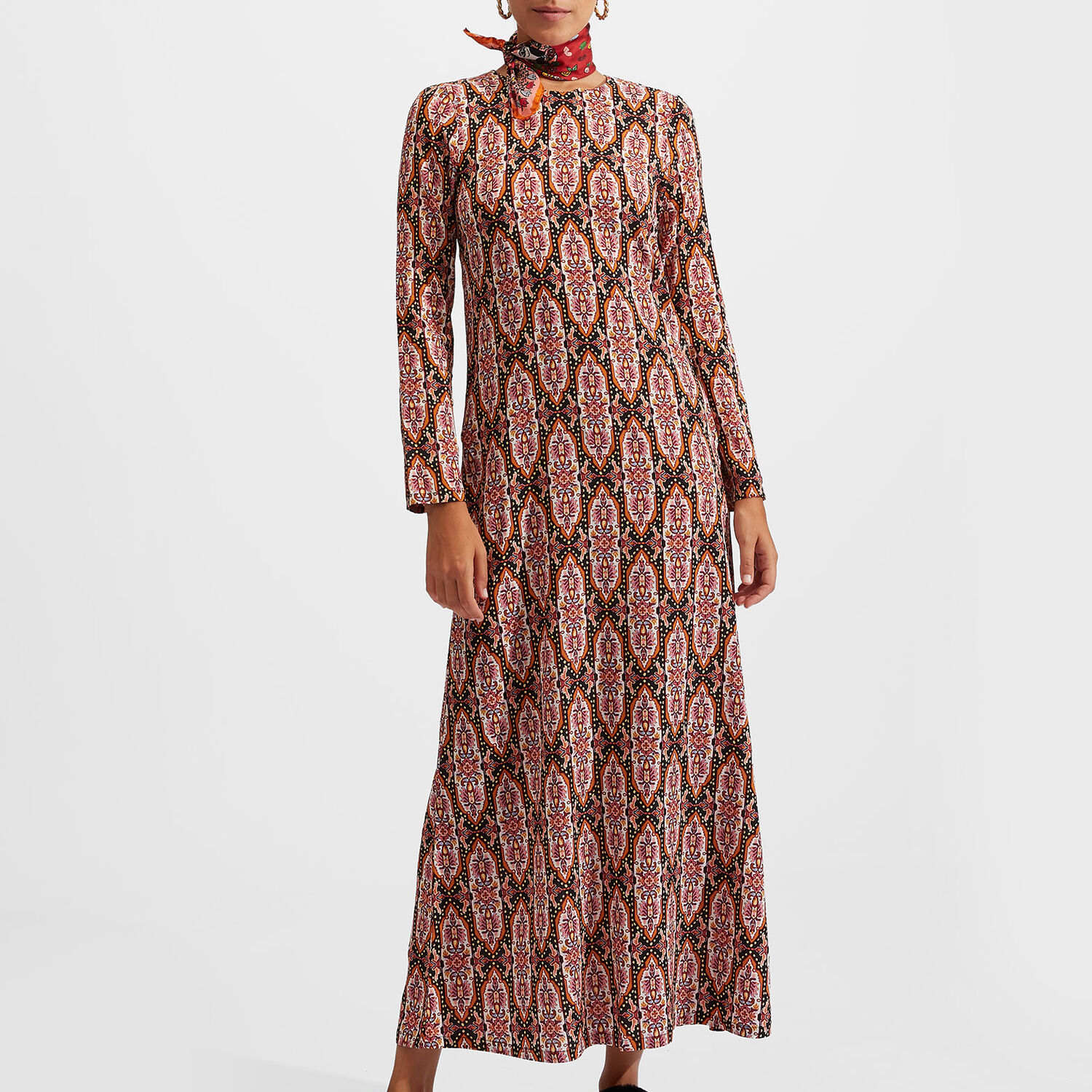 LA DOUBLEJ LONG SLEEVE SWING DRESS