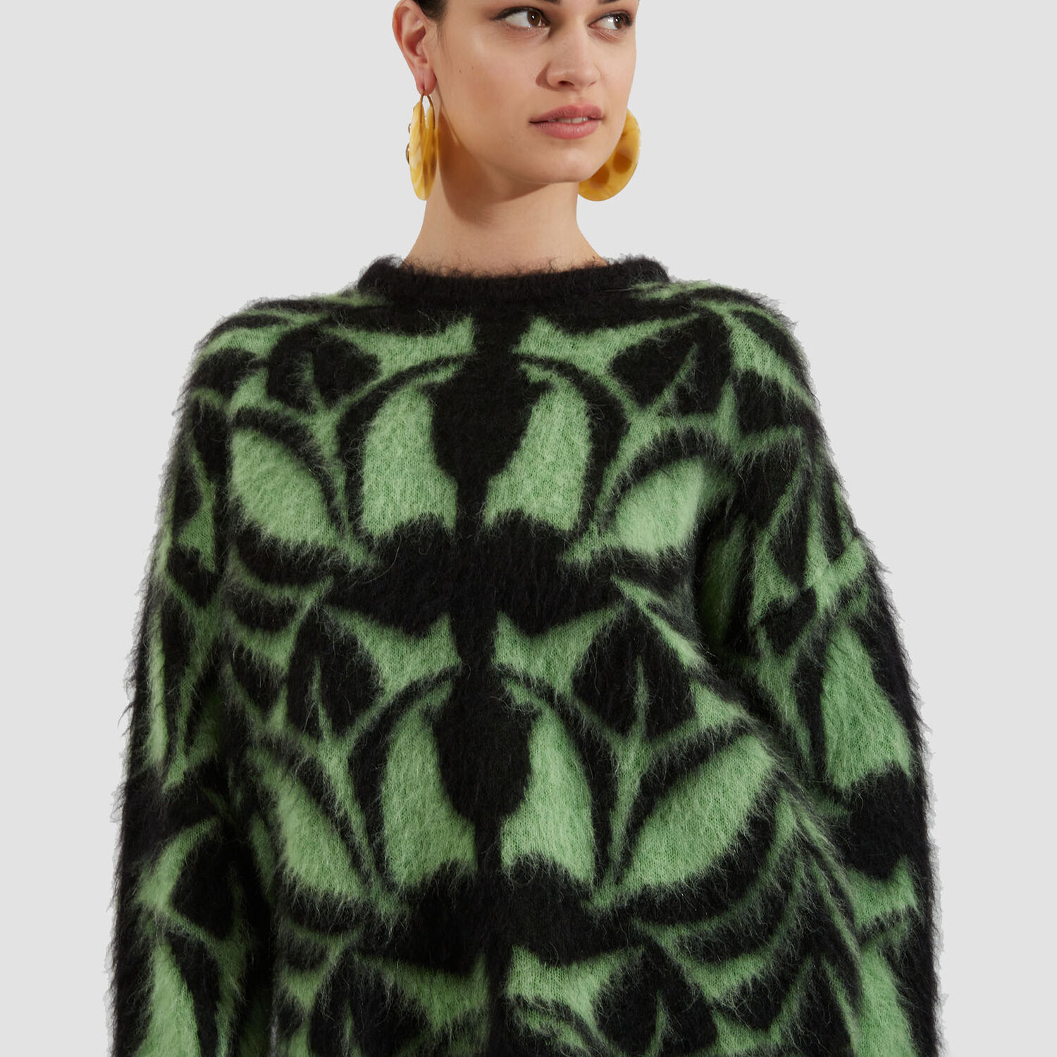 Shop La Doublej Camden Jumper In Green & Black