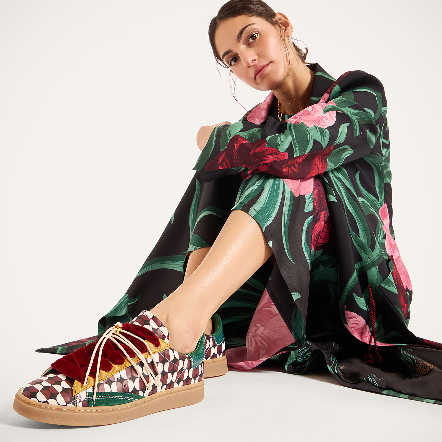  La Doublej Shoes Women - All Time Low Top Sfere Burgundy 37 Upper: 98% Cow Leather 2% Cotton, Lining: 100% Sheep Leather, Sole: Rubber 
