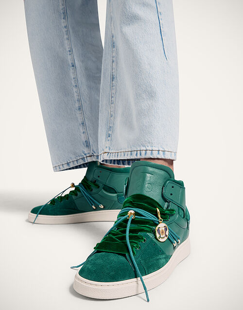 La DoubleJ All Time High Top Solid Green SHO0113LEA017SOLIDGR02