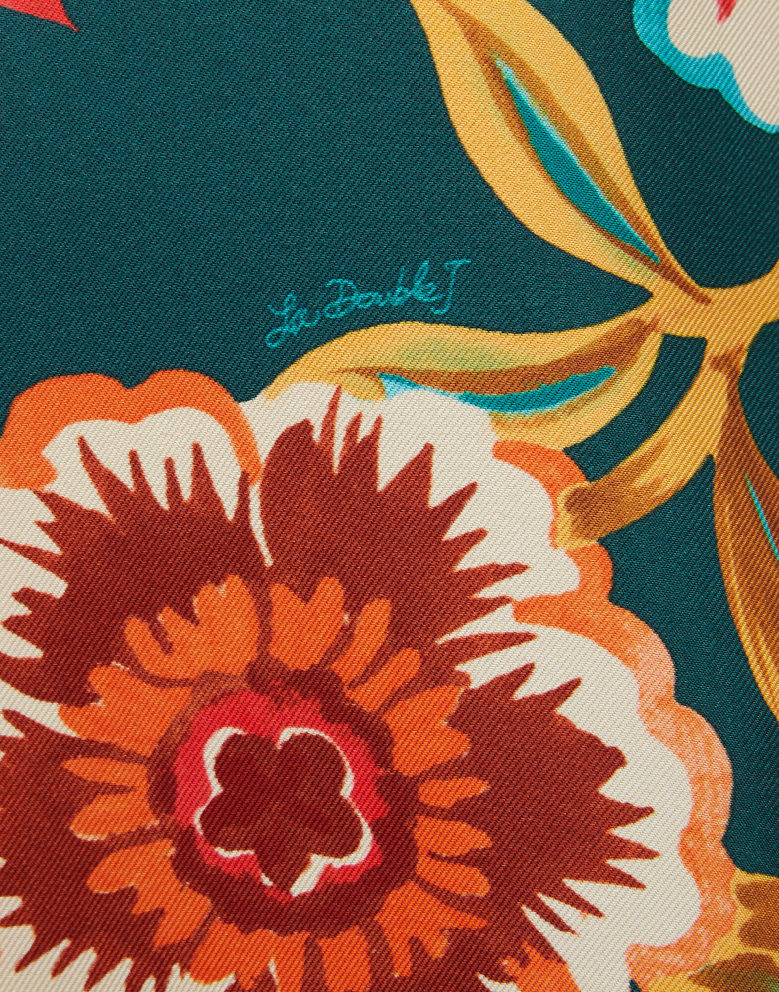 La DoubleJ Mini Magnifico Dress Hottie Emerald DRE0561SIL001HOT01GR04