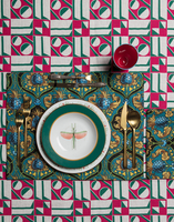 La DoubleJ Housewives Large Tablecloth La DoubleJ Housewives Large Tablecloth Geometrico Rosa TBC0003LIN001GEO0002