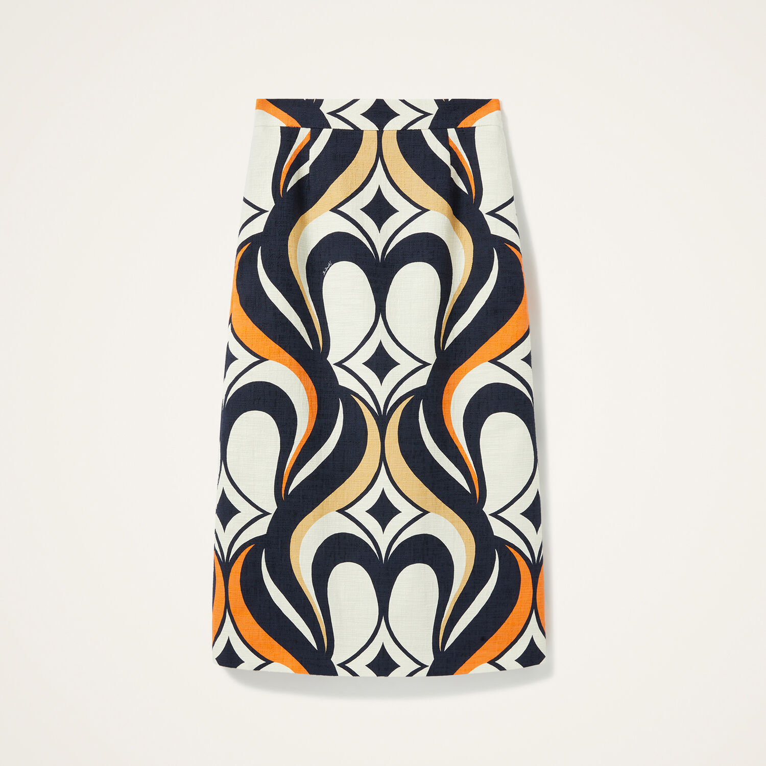 La Doublej Baia Skirt In Jive Macro White In Blue