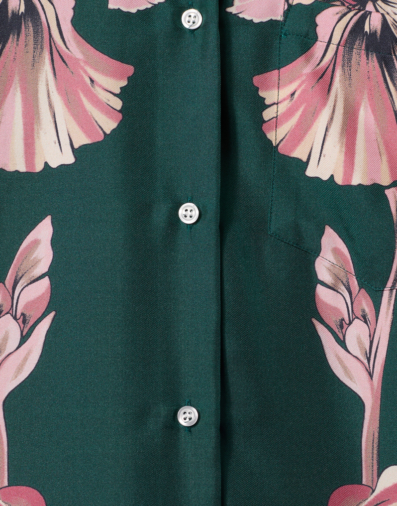 La DoubleJ Boy Shirt La DoubleJ Boy Shirt Iris Placée Dark Green SHI0040SIL006IRS07GR03