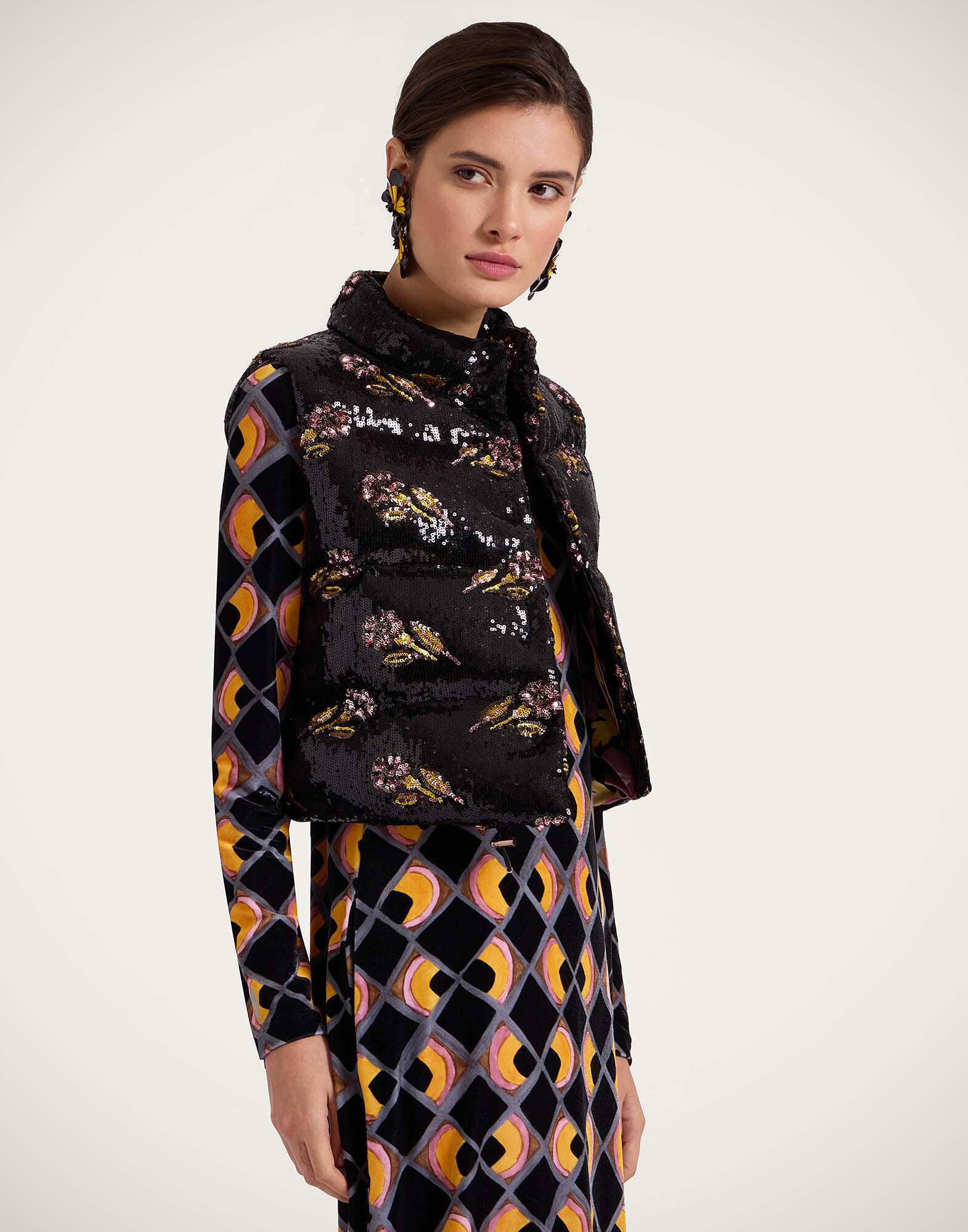 La DoubleJ Bonbon Puffer Vest Mayfair Black DOW0012PAI007MAY02BL01