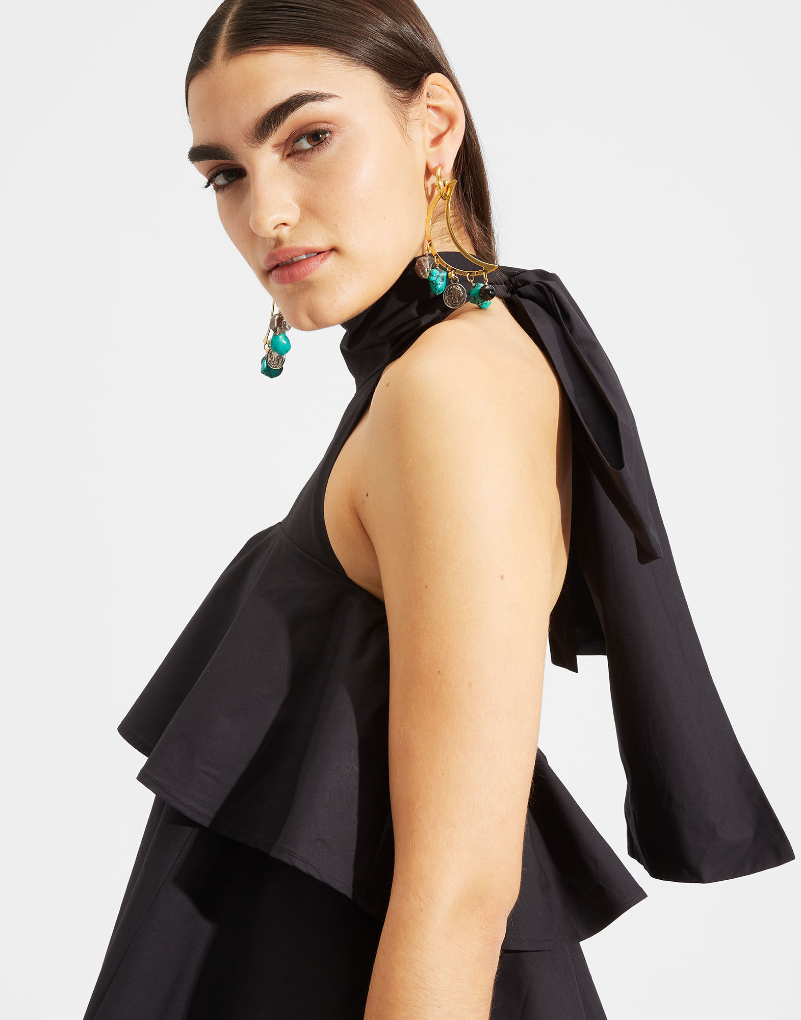 LaDoubleJ Bonbon Top Solid Black TOP0006COT001BLA0001