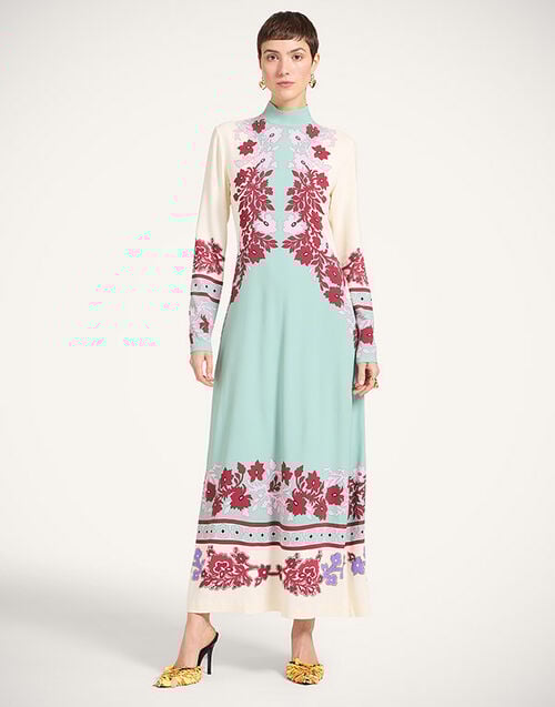 La DoubleJ Halle Dress Regalia Plac&eacute;e Menta DRE0444VIS011REG02GR11