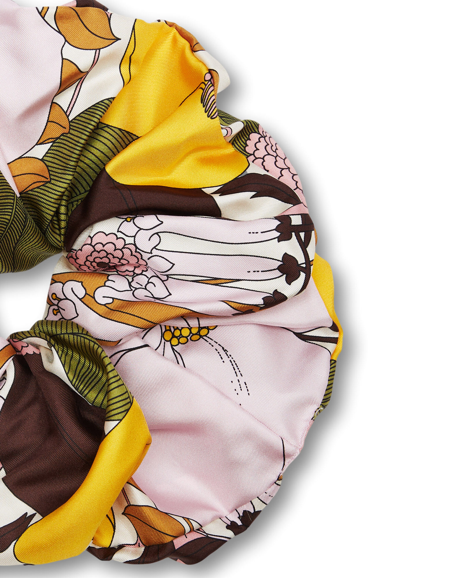 La DoubleJ Giga Scrunchie Big Flower Rose SCR0003SIL001BFL03PI01