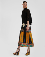 La DoubleJ A-Long Skirt Aswan Plac&eacute;e Ivory SKI0018CAD001ASW01WH04