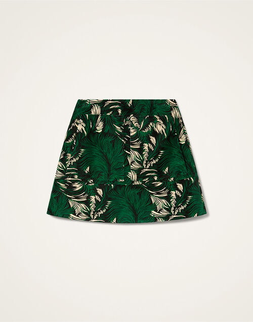 La DoubleJ Short Skirt Quill Green SKI0027VEL001QLL01GR02