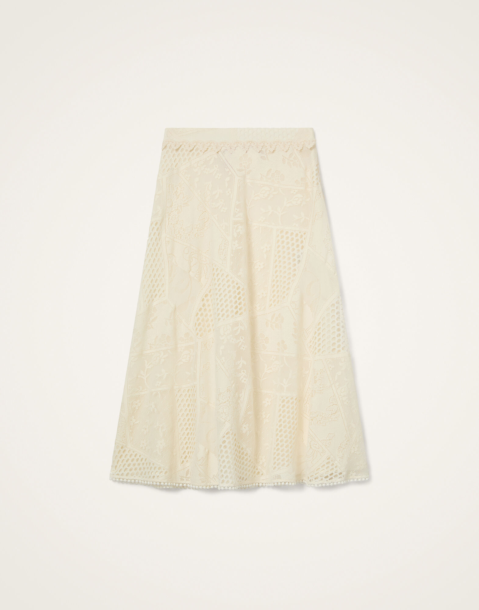 La DoubleJ Lacey Lungomare Skirt Solid Ivory SKI0208LAC008SOLIDBR05