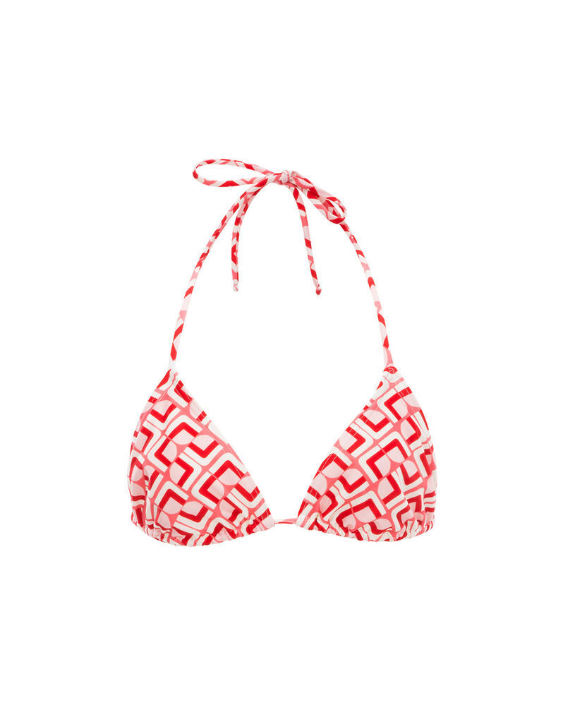 LaDoubleJ Triangle Bikini Top in Domino Valentino Domino Valentino SWI0003LYC001DOM0003