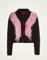 La DoubleJ High Kick Cardigan La DoubleJ High Kick Cardigan Bordeaux PUL0175KNI098VA212RE02