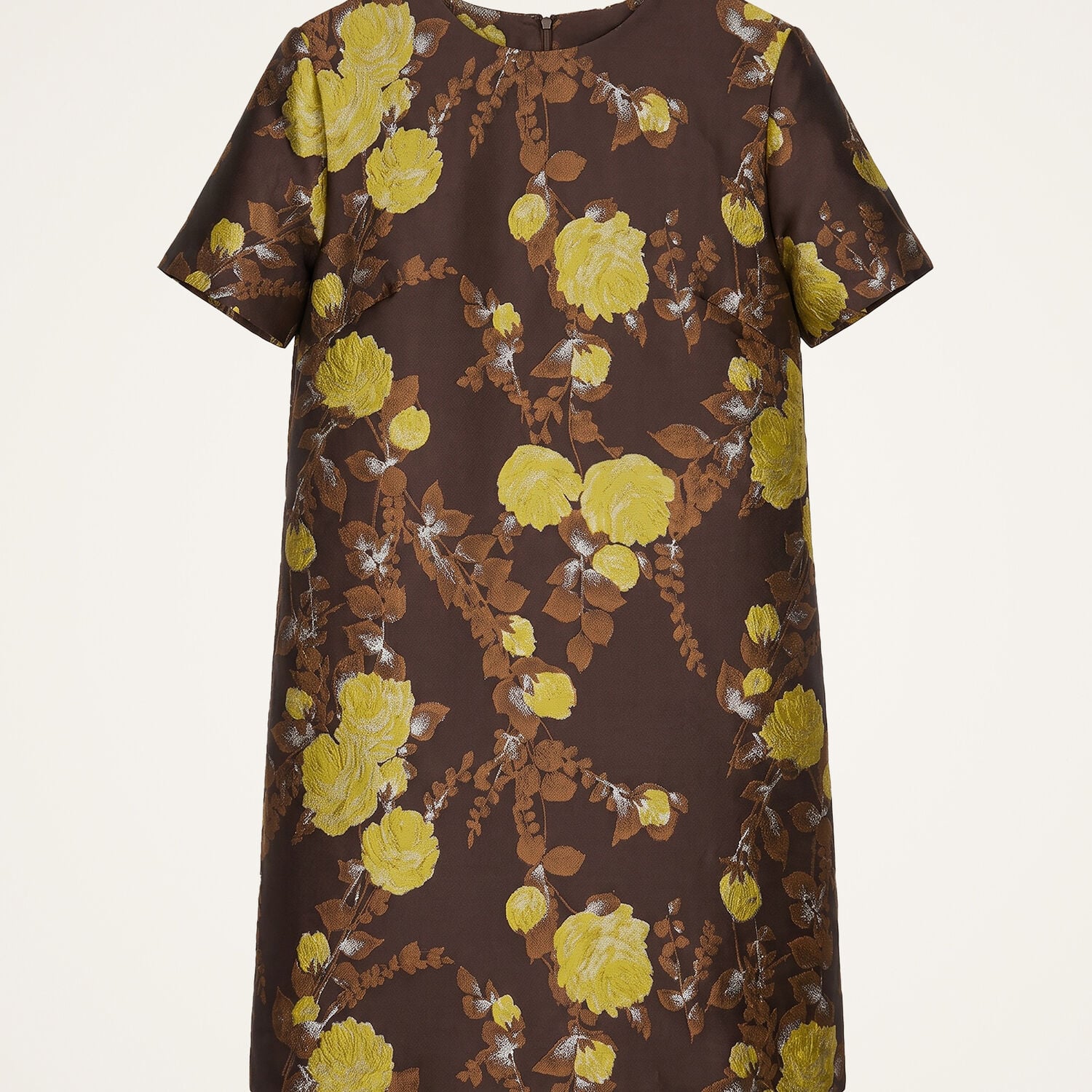 La Doublej Mini Swing Dress In Devon Brown